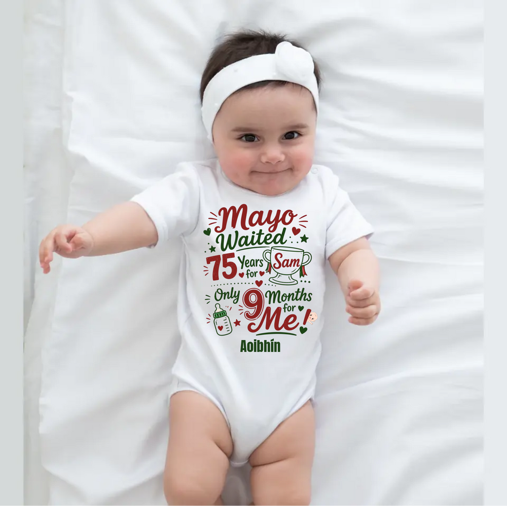 Personalised Baby Vest - Mayo Wait