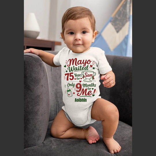 Personalised Baby Vest - Mayo Wait