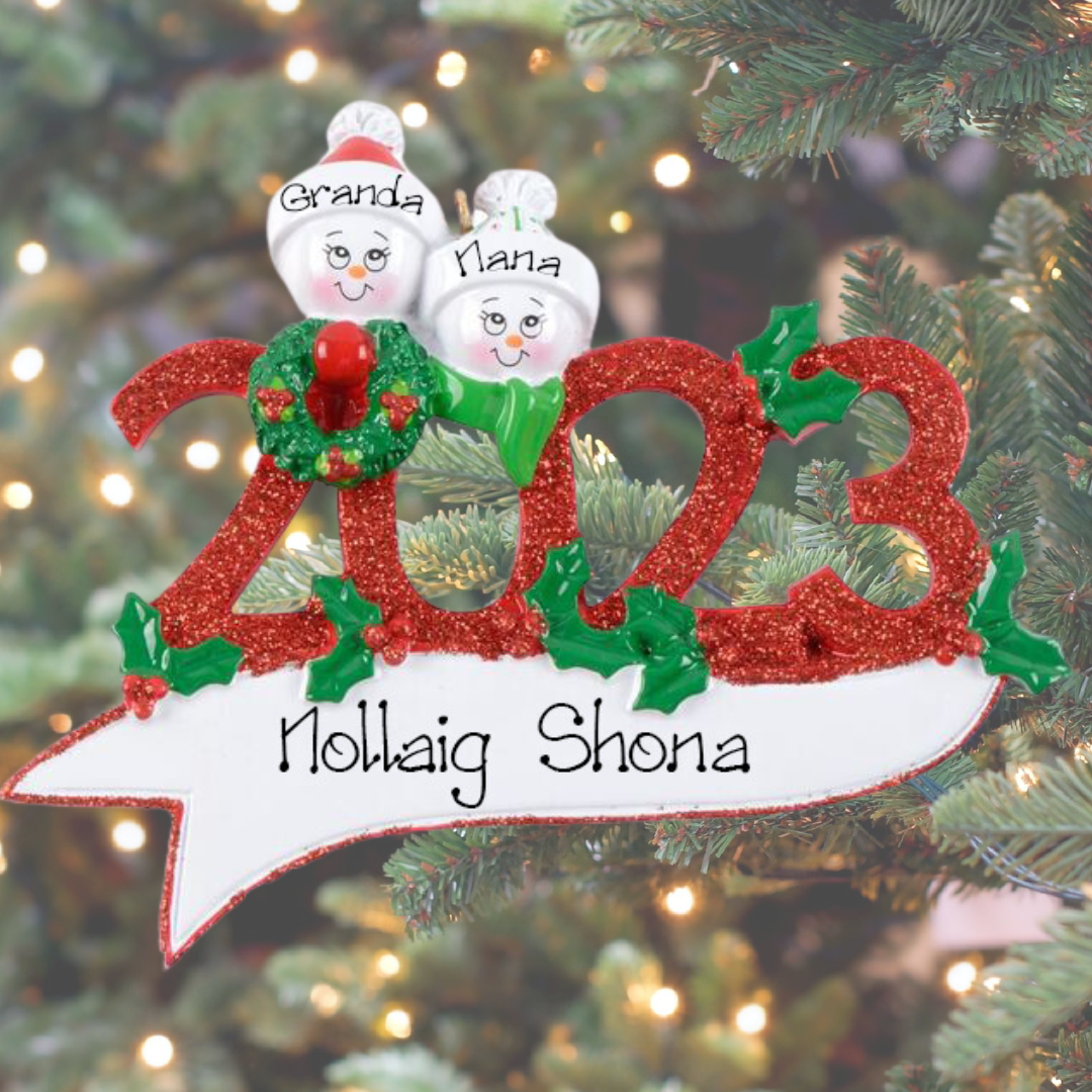 Personalised Christmas Ornament - 2023 Couple