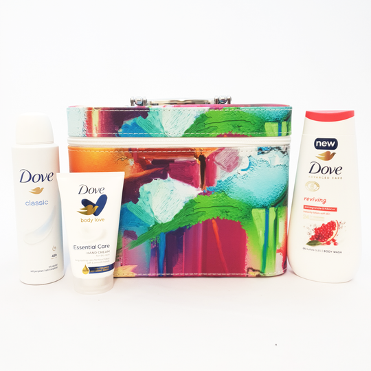 Personalised Vanity Case with Dove Gift Set - Multicoloured