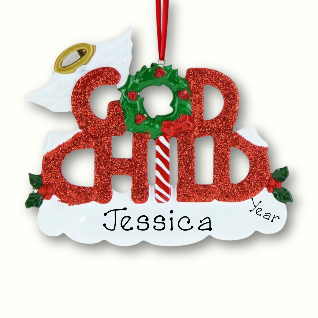 Personalised Christmas Ornament - God Child