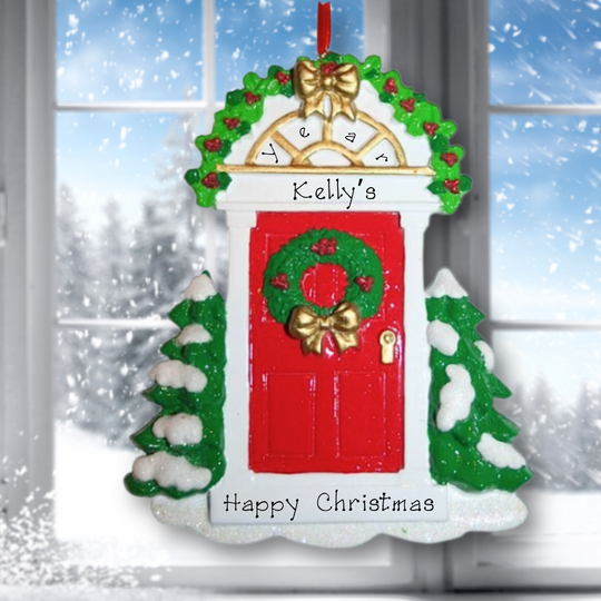 Personalised Christmas Ornament - Red Door