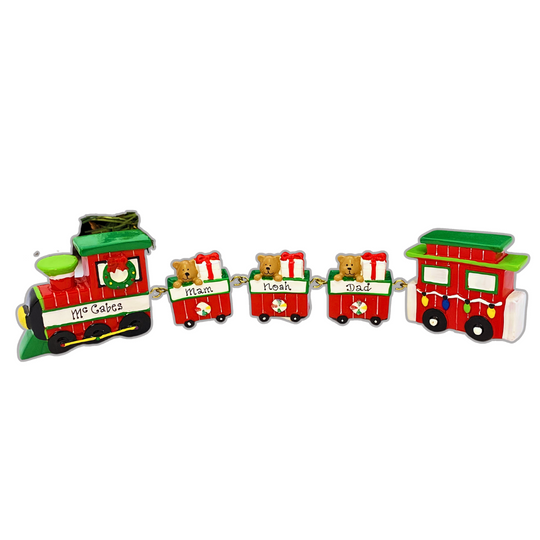 Personalised Linking Train 3 Carriages in 'Our Christmas Express' Gift Box