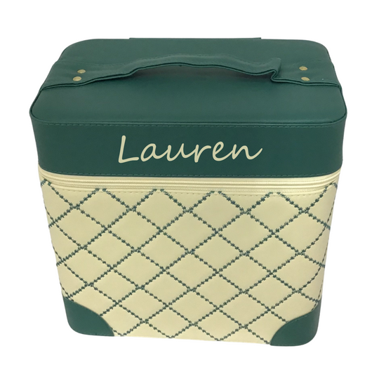 Personalised Vanity Box - Quilted Elegance