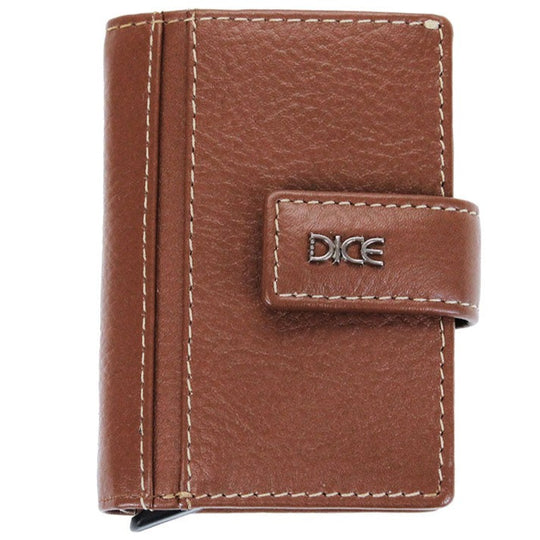 Leather Card Slider Wallet - Tan Colour