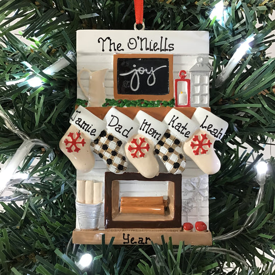 Personalised Christmas Decorations - Joyful Mantle 5 NEW