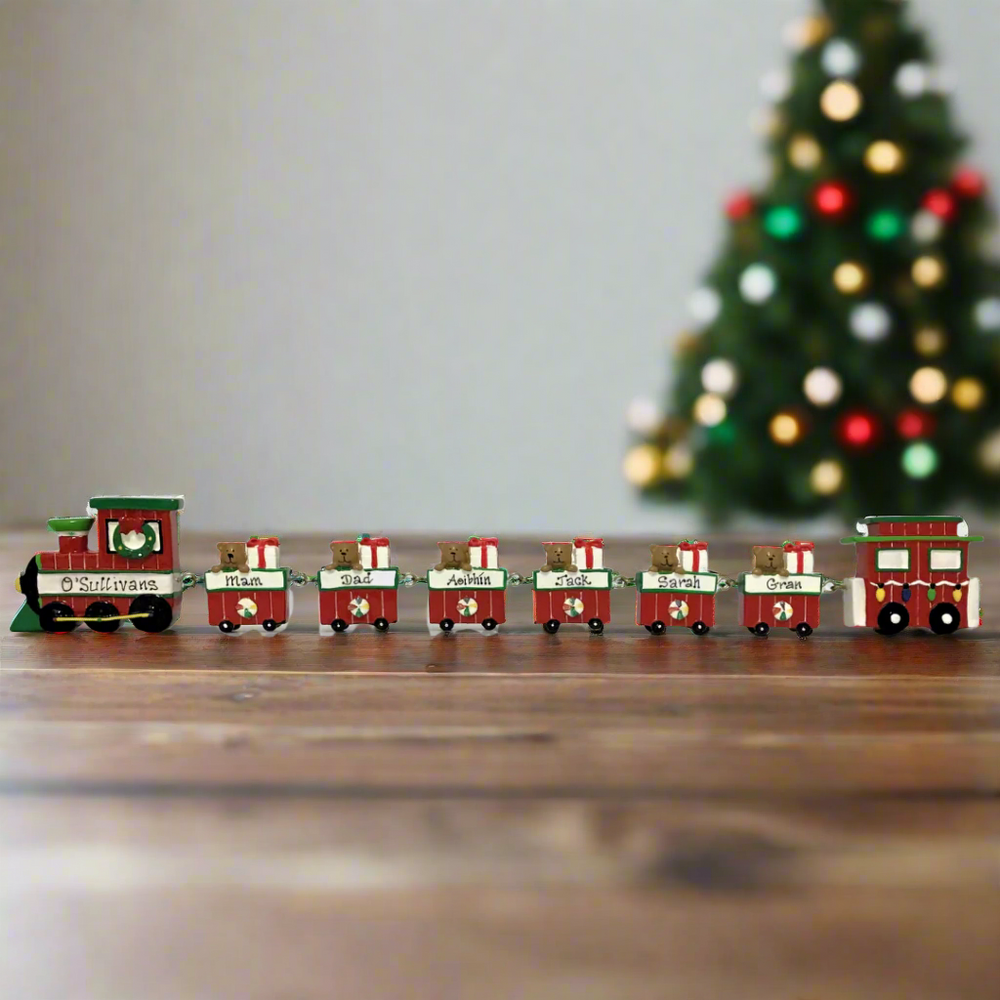 Personalised Linking Train 6 Carriages in 'Our Christmas Express' Gift Box