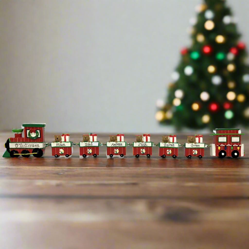 Personalised Linking Train 6 Carriages in 'Our Christmas Express' Gift Box