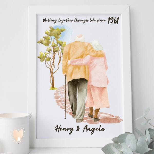 Personalised Frame for Couple - Walk Through Life