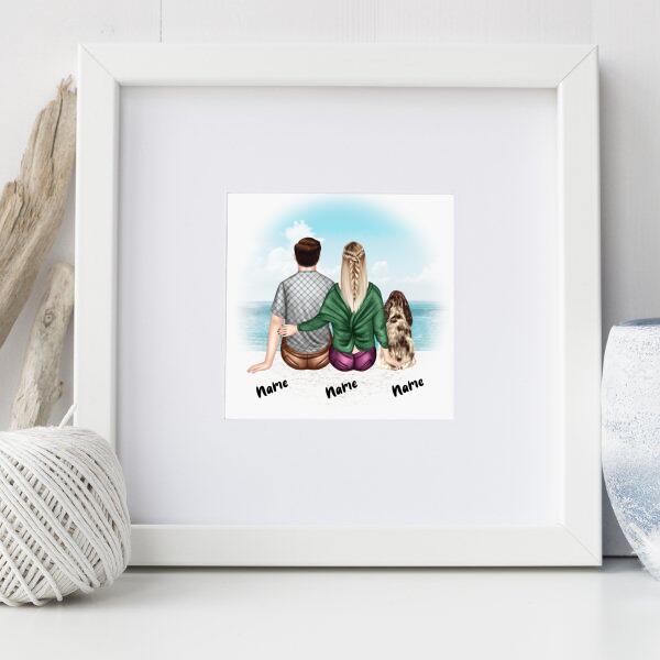 Personalised Frame - Dog and Couple