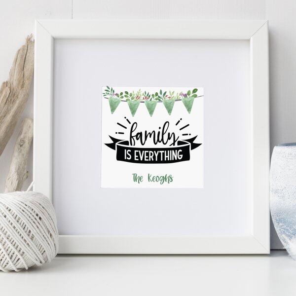 Personalised Family Frame - Bunting