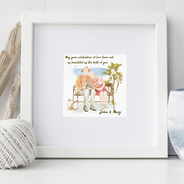 Personalised Frame for Couple - Celebrate Love