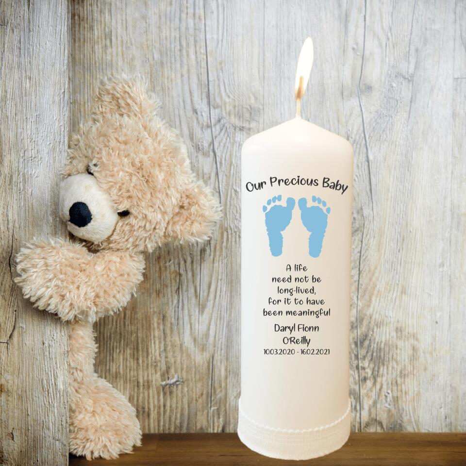 Personalised Memorial Candle - Our Precious Baby/Child