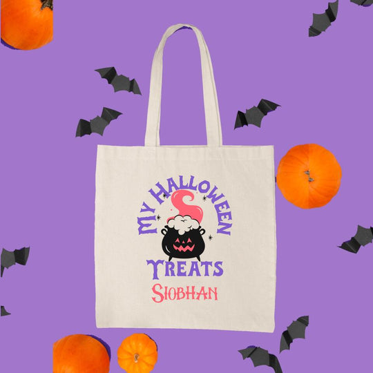 Personalised Halloween Tote Bag - My Halloween Treats
