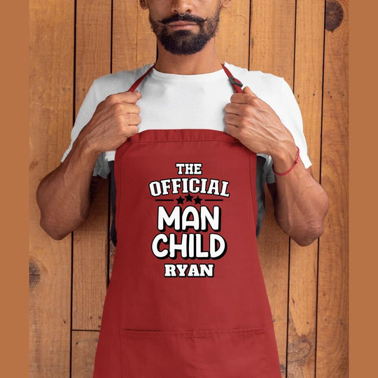 Personalised Apron - The Official Man Child