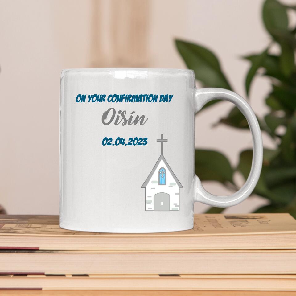Personalised Confirmation Mug for Boys - Perfect Gift for Celebrating