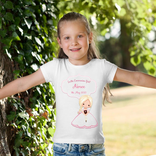 Personalised Communion T-Shirt - Girls - Style 2