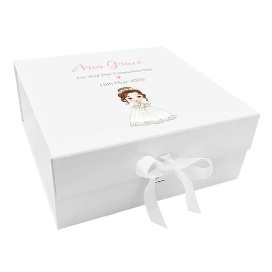 Personalised Communion Keepsake Box - Girl