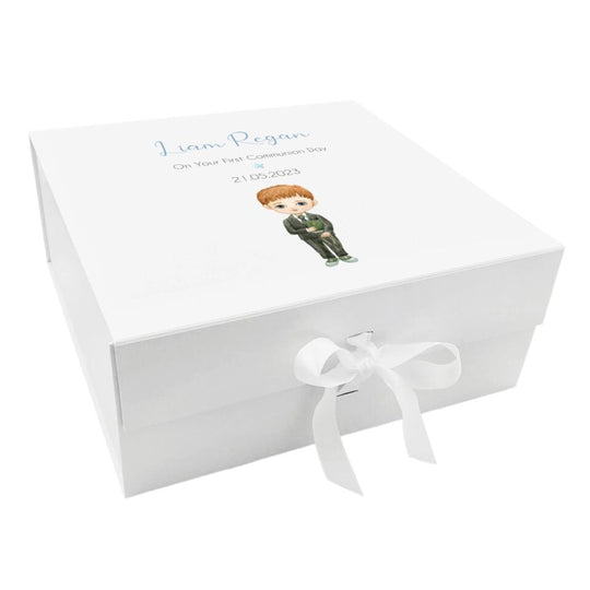 Personalised Communion Keepsake Box - Boy