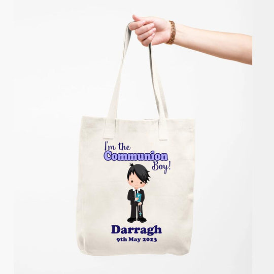 Personalised Communion Tote Bag - Boys - Style 1