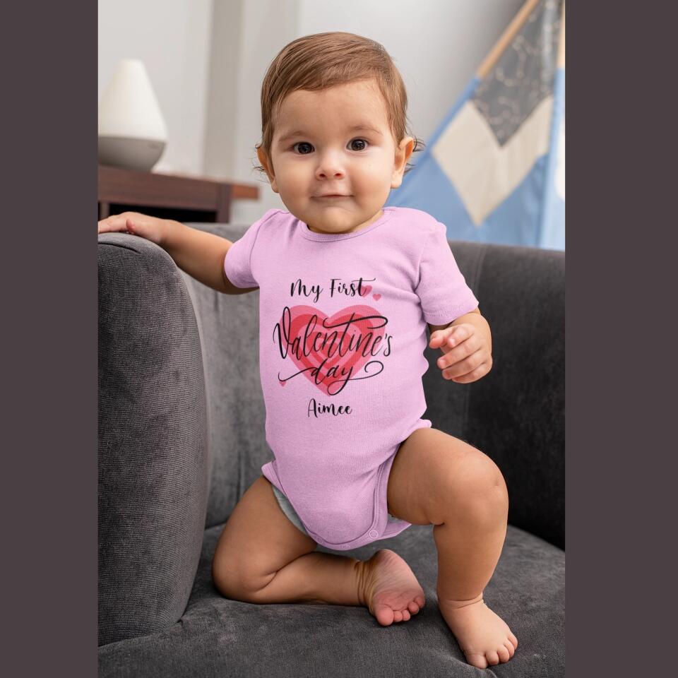 Valentine's Day Baby Vest - Girl