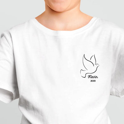 Personalised Unisex Confirmation T-Shirt - Dove