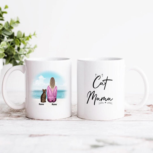 Personalised Cat Mama Mug