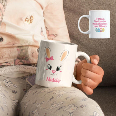 Personalised Easter Mug for Girls - Don't Eat Too Much Chocolate