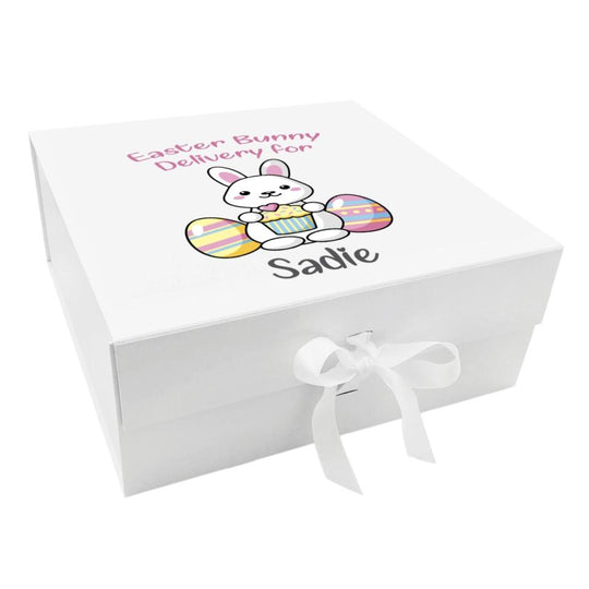 Personalised Easter Bunny Delivery Box - Pink