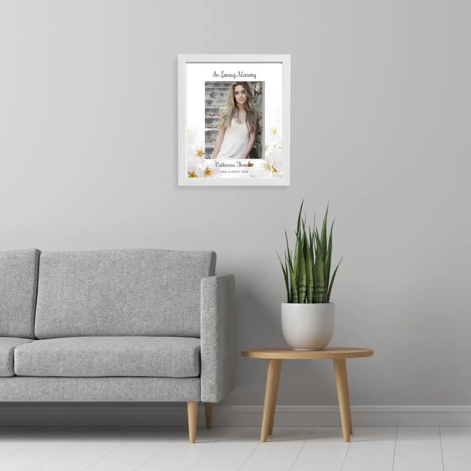 Personalised In Loving Memory Photo Frame - Mount Customised by You!