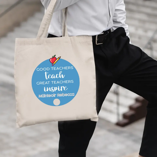 Personalised Tote Bag - Great Teachers Inspire