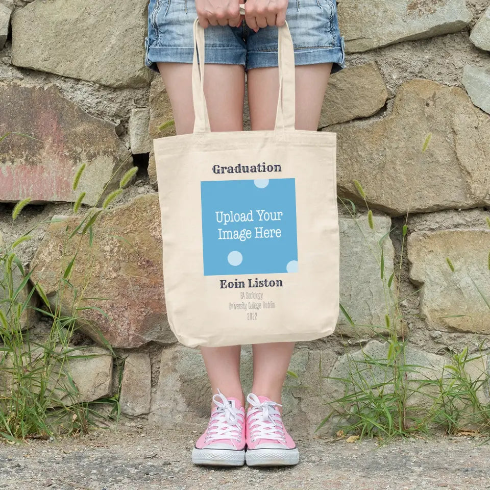 Personalised Graduation Tote Bag - Upload Your Own Crest