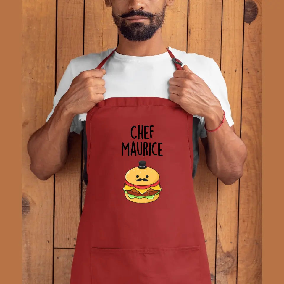 Personalised Apron - Chef - Food