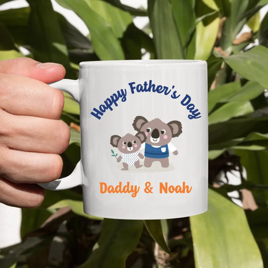 Personalised Father's Day Mug - Daddy & Me Animals