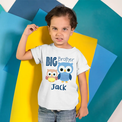 Personalised Big Brother T Shirt - Owls