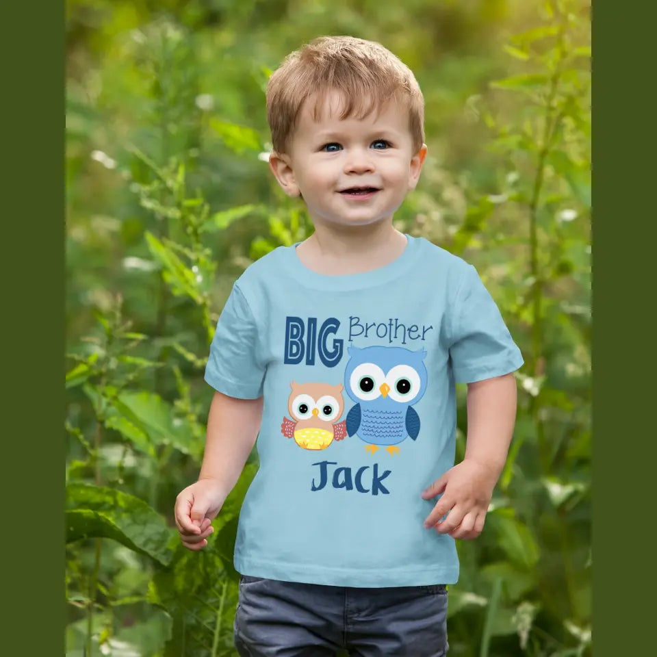 Personalised Big Brother T Shirt - Owls