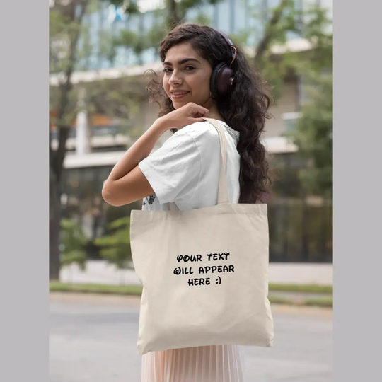 Design a custom tote bag - UPLOAD YOUR OWN TEXT/PHOTOS!