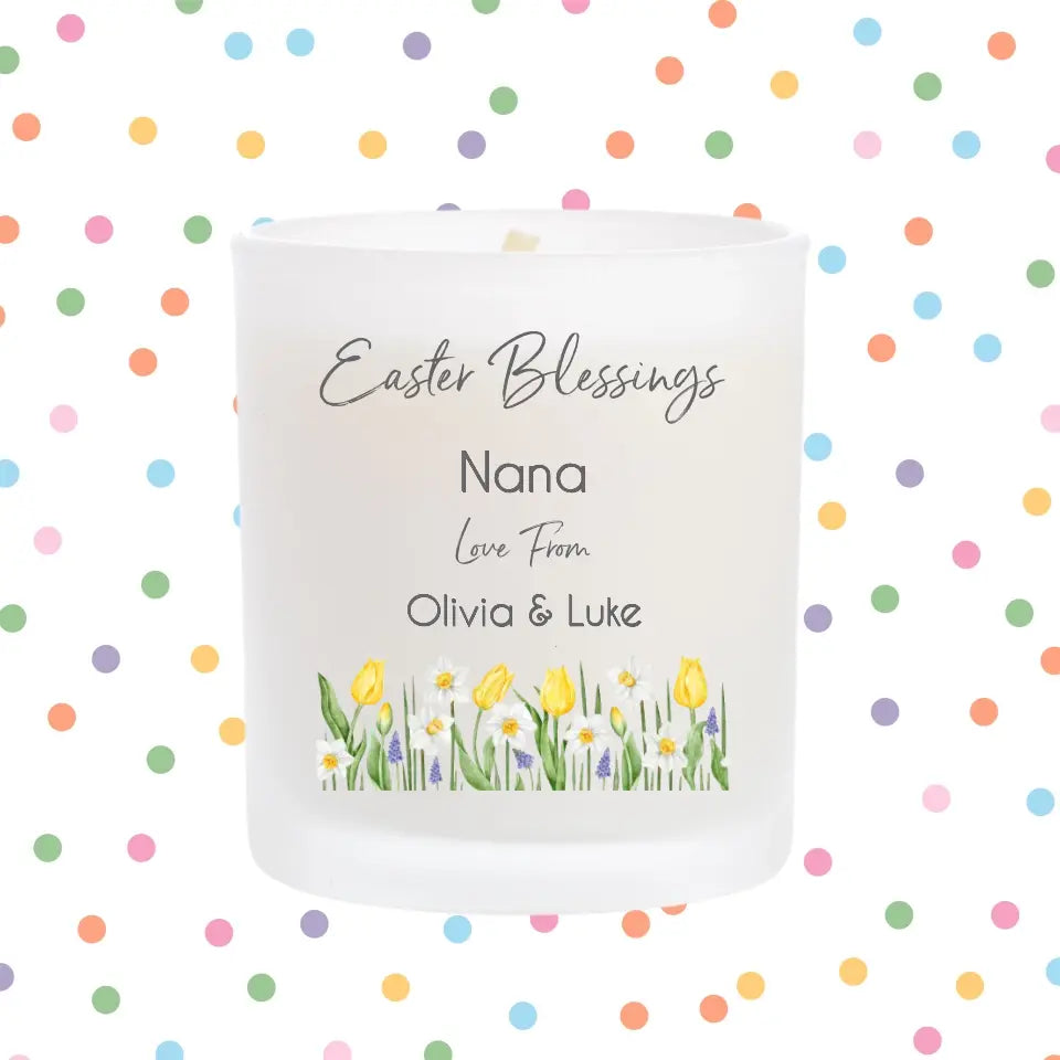 Personalised Candle - Easter Blessings