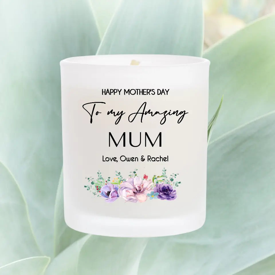 Personalised Candle for Mother's Day - Amazing