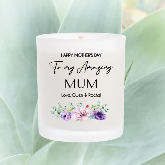 Personalised Candle for Mother's Day - Amazing