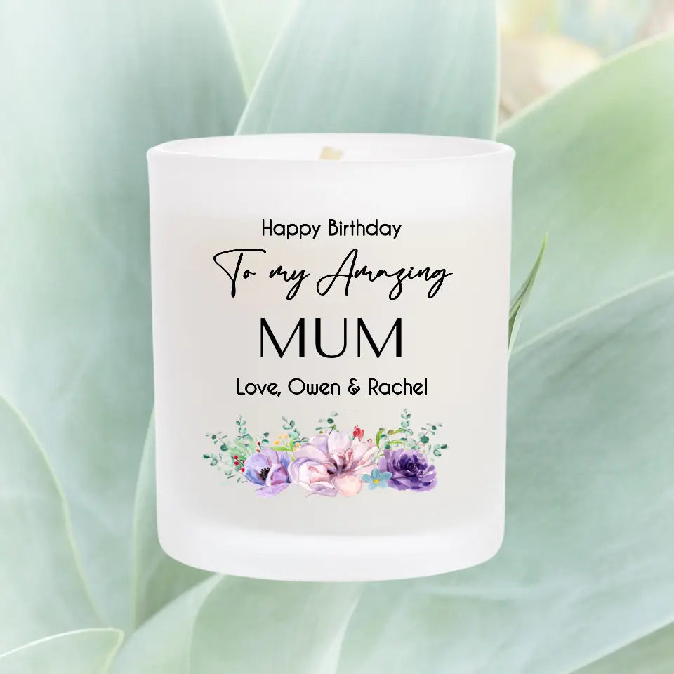Personalised Candle for Her - Customised for any Occasion