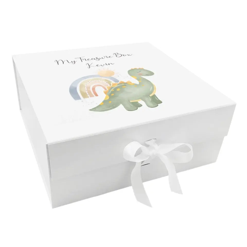 Personalised Keepsake Box for Boys - Dinosaurs