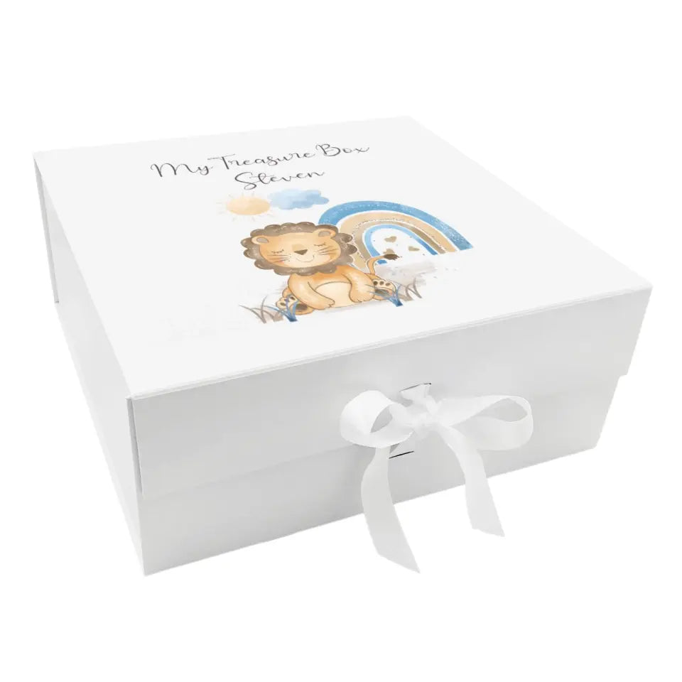 Personalised Keepsake Box for Boys - Animals