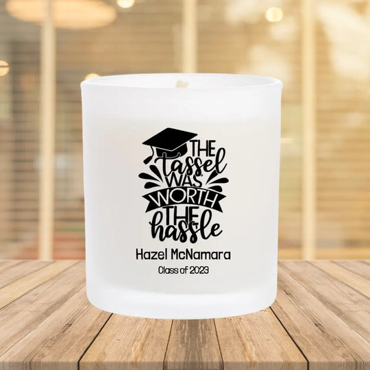 Personalised Graduation Candle - Choose Your Caption