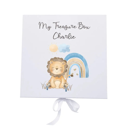 Personalised Keepsake Box for Boys - Animals