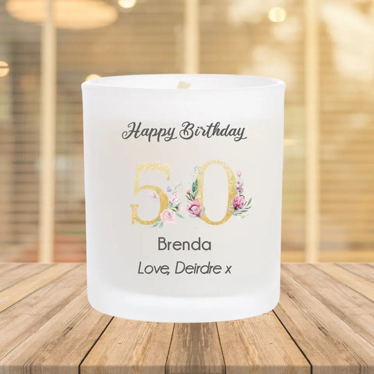 Personalised Milestone Birthday Candle - Choose Your Age
