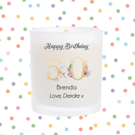 Personalised Milestone Birthday Candle - Choose Your Age