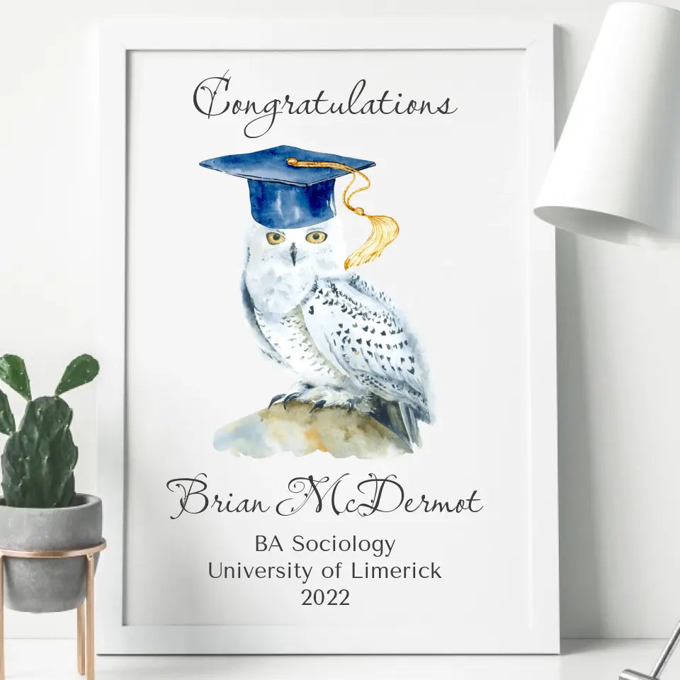 Personalised Graduation Frame - Owl