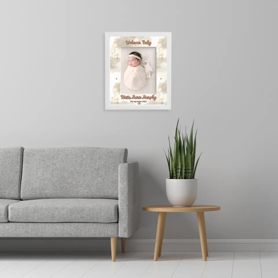 Personalised Baby Photo Frame - Forest Friends Mount Customised By You!