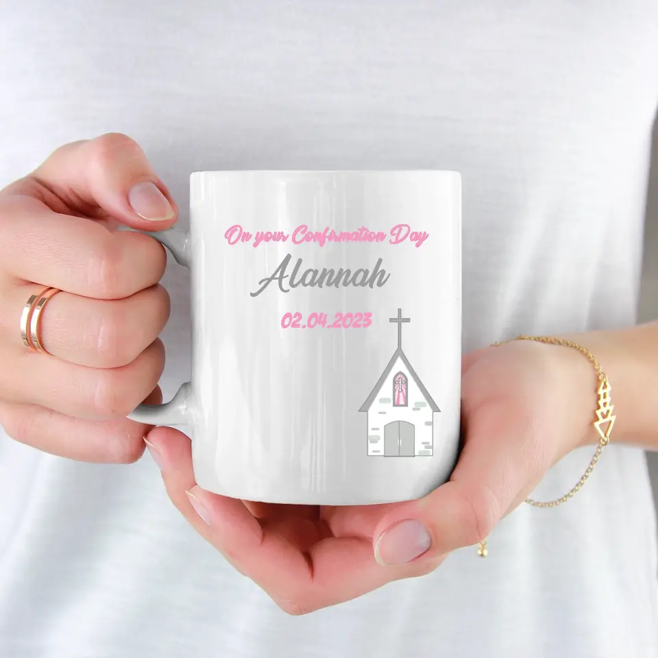 Personalised Confirmation Mug for Girls - Perfect Gift for Celebrating